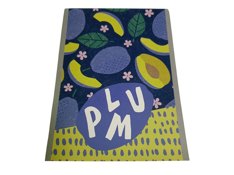 Блокнот А6 40 л. Фруктовый паттерн, клетка, скр., спл. УФ-лак. БЛ6-ФП