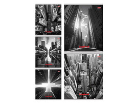 Тетрадь 48 л. Черно-белый мегаполис, клетка, скр. 48-7198