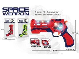 Пистолет 20 см на бат. (свет, звук) 23,8*4,6*15,1 см в пак. 2279449 доставка оптом в Донецк