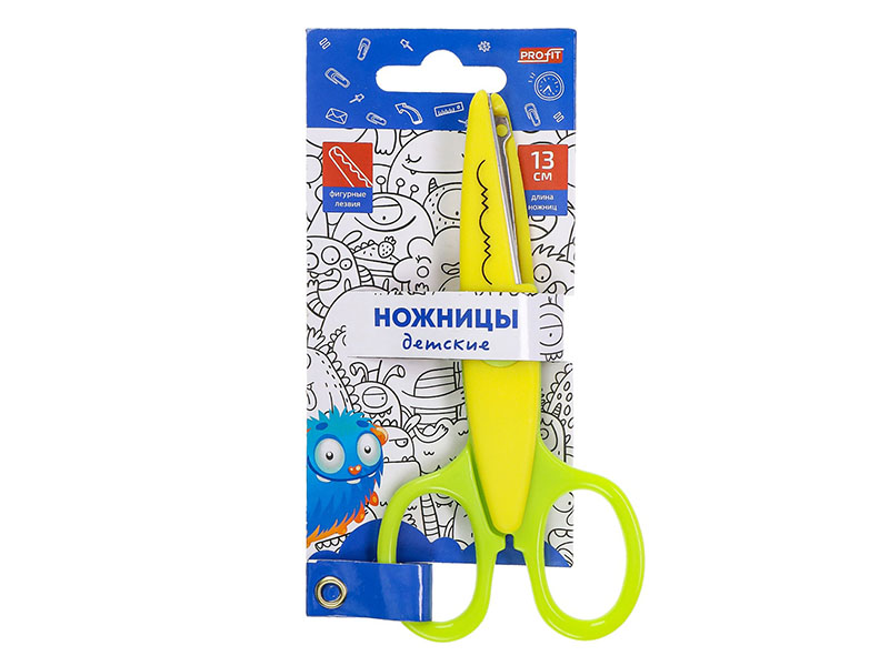 Ножницы "Монстрики" 13 см, фигурные лезв. НЖ-1154