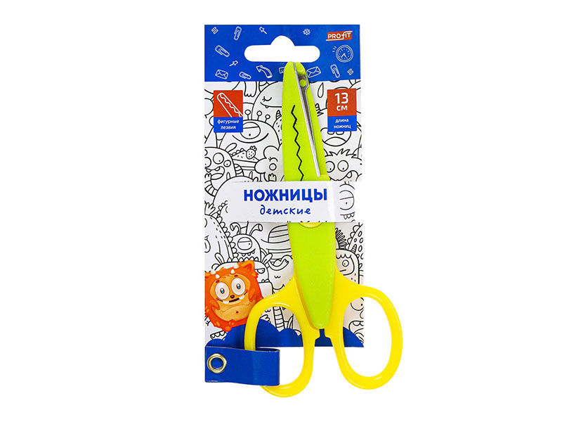 Ножницы "Монстрики" 13 см, фигурные лезв. НЖ-1151