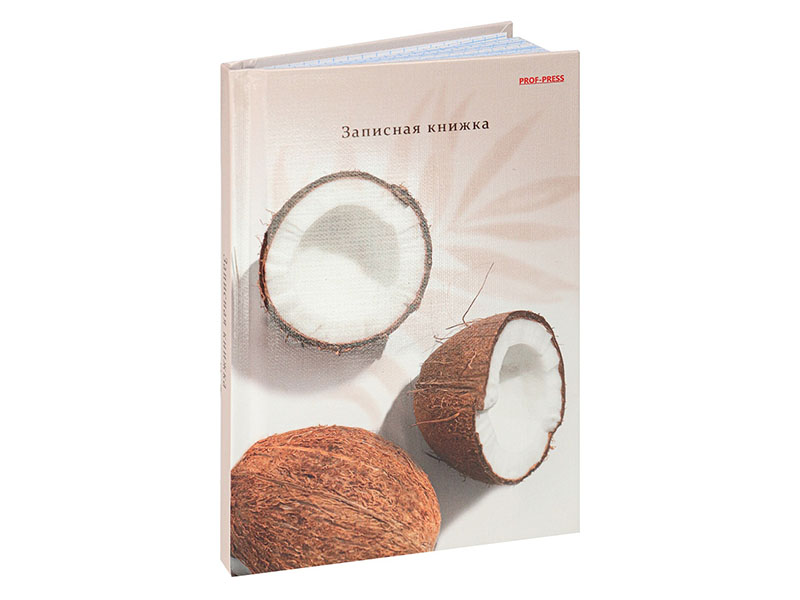 Записная книжка А6 80 л. Кокосы, 7БЦ, глянц. лам. 80-6737