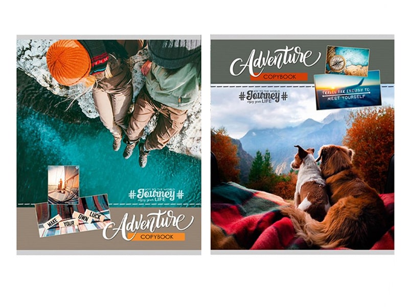 Тетрадь 48 л. Путешествия и приключения, клетка, цв. спираль. 48-1605