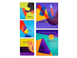 Тетрадь А4 48 л. Абстракция, скр., ассорти. Т48-5343