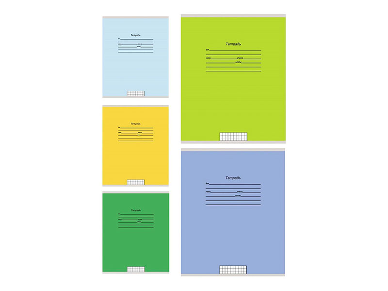 Тетрадь 12 л. Учусь на "Отлично"-2, клетка, цв. мел. обл. 12-9477