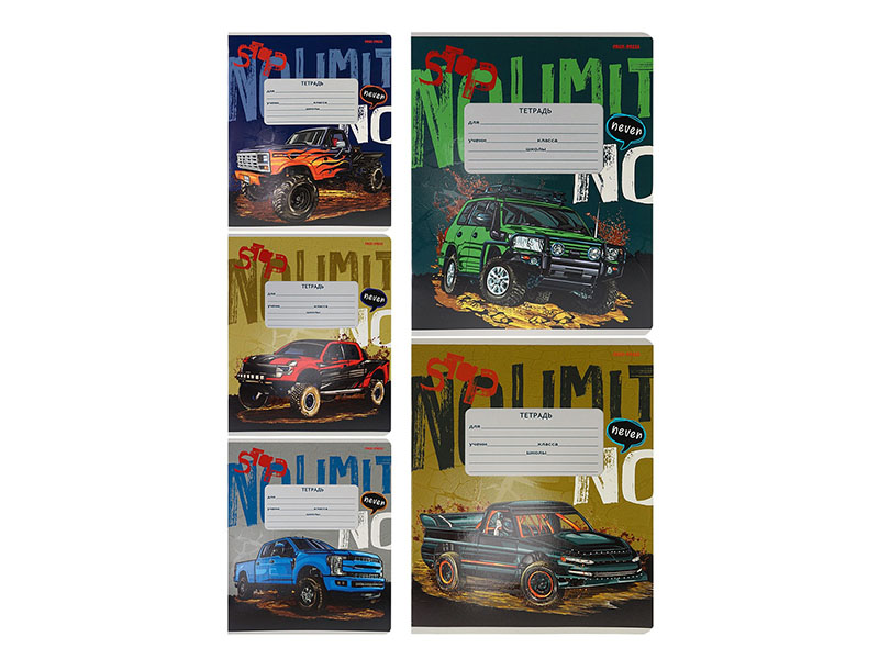 Тетрадь 12 л. Короли бездорожья, клетка, твин-лак. 12-8982