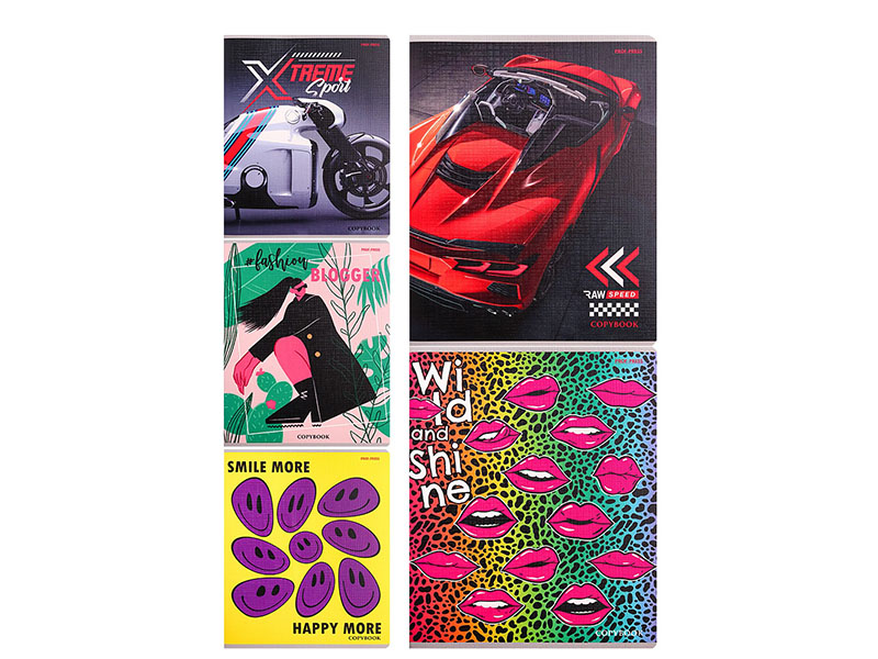 Тетрадь 48 л. Микс-3018, клетка. 48-3018