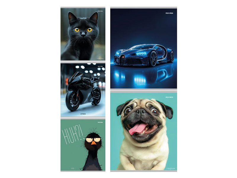 Тетрадь 48 л. Микс-4302, клетка. 48-4302