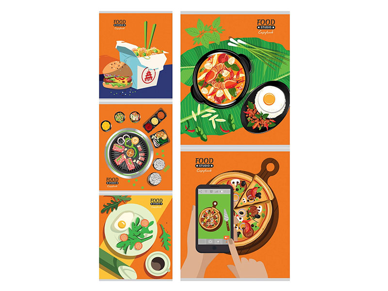 Тетрадь 48 л. Праздник гурмана, клетка. 48-9620