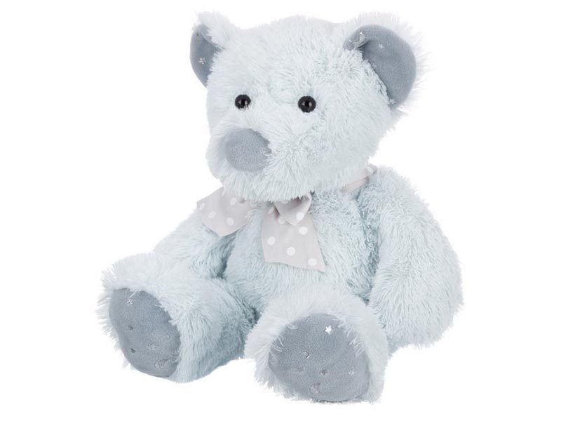 Мягкая игр. Мишка с бантиком 24 см, мятный, в пак. Relana. RL24170-24