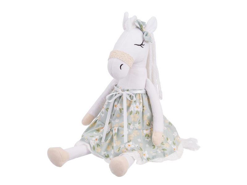 Мягкая игр. Лошадка Поллет в платье 30 см в пак. Relana. RLS25006-2-30
