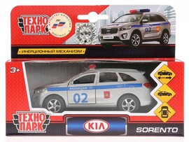 Технопарк. Машина «KIA sorento prime ПОЛИЦИЯ» металл. инерц. 12 см (открыв. двери, багажник) доставка оптом в Донецк