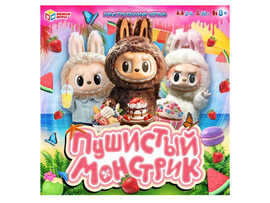 Настольная игра-ходилка "Пушистый монстрик" 25х25 см в кор.