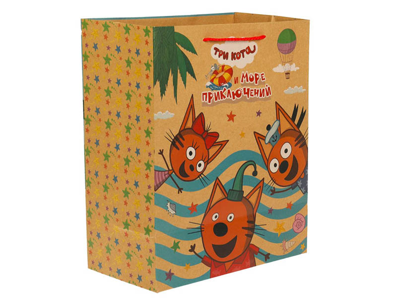 Пакет подар. крафт Три Кота 26*32 см. PL-109946-3СK