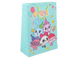 Пакет подар. мат. лам. Малышарики 34*45 см. PXL-113304-ML