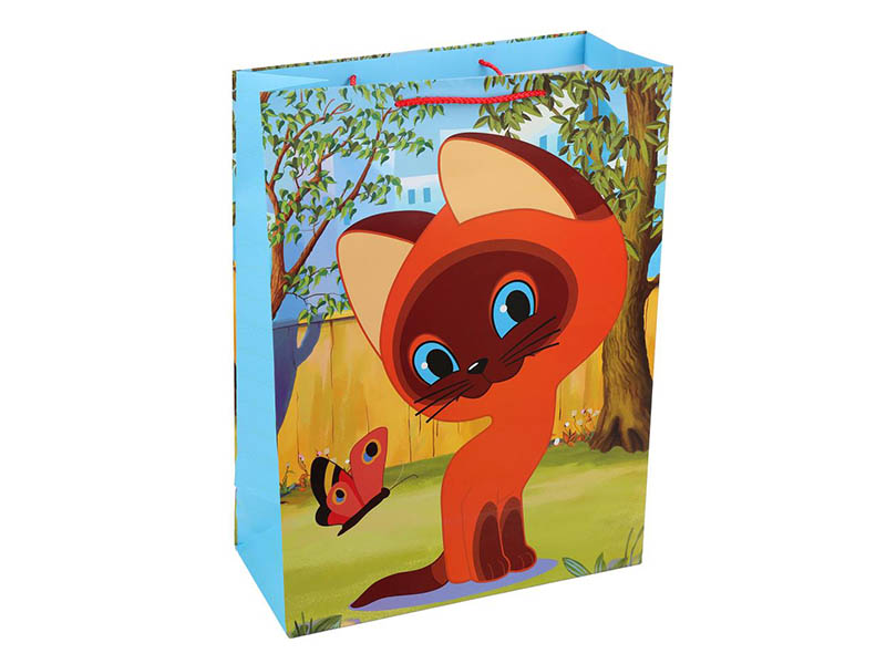 Пакет подар. мат. лам. Котенок Гав, 34*45 см. PXL-122047-CG