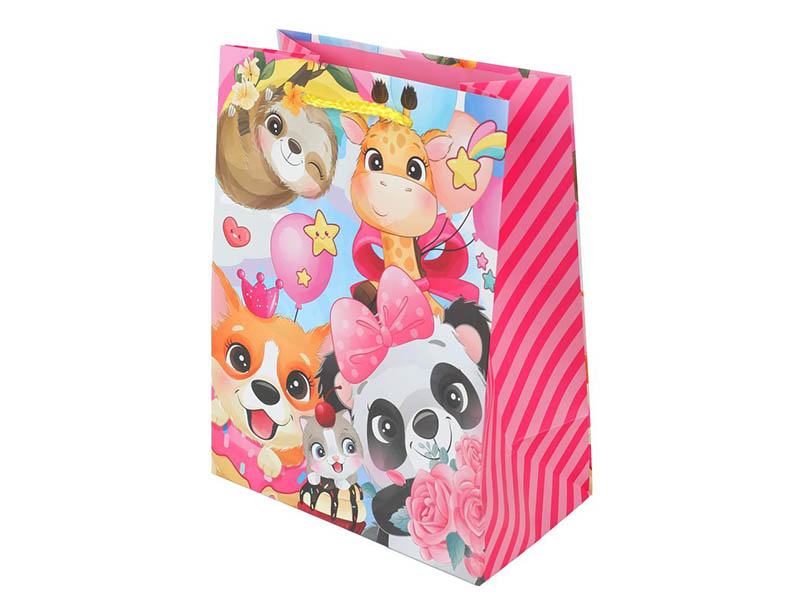 Пакет подар. мат. лам. Зверьки 18*23 см. PM-123179-ANM