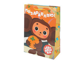 Пакет подар. глянц. лам. Чебурашка 22*31 см. PML-111163-CH3