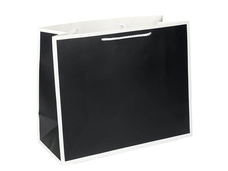 Пакет подар. мат. лам. Черный, 32*26 см. PL-128985-B