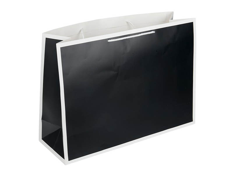 Пакет подар. мат. лам. Черный, 45*34 см. PXL-128986-B