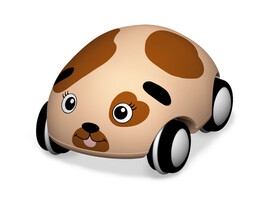 Машинка для малышей «Собачка» доставка оптом в Донецк