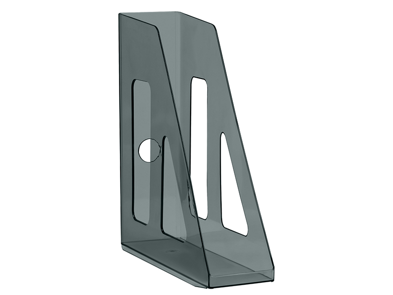 Лоток вертикальный "Актив" 70 мм, тонир. черный. ЛТВ-31098