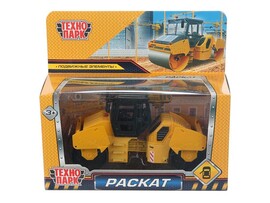 Модель металл. Каток "Раскат rv12dd" 13 см, двери, кор. Технопарк