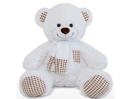 Медведь Тоффи 85 см белый доставка оптом в Донецк