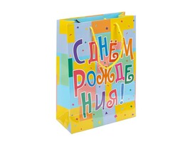 Пакет подар. День рождения 33х45 см. P2SXL-114908-HB