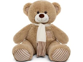 Медведь Тоффи кофейный 110 см доставка оптом в Донецк