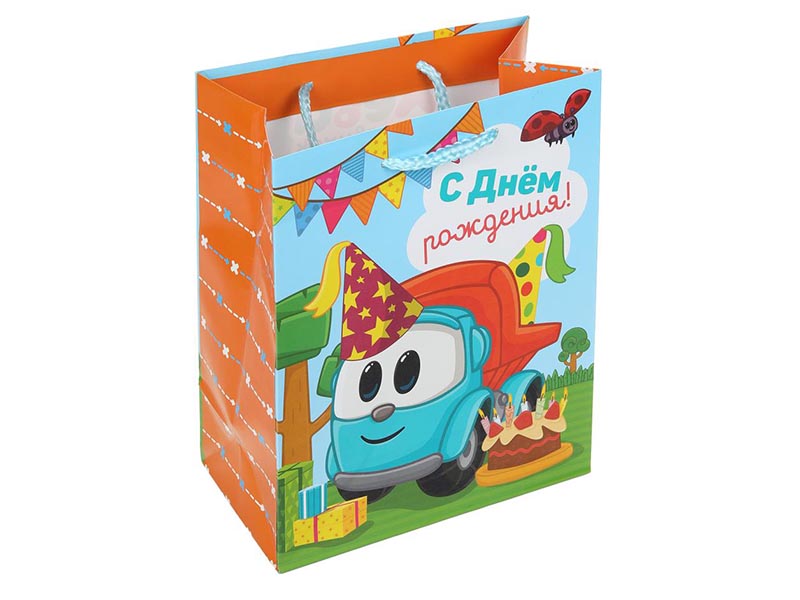 Пакет подар. глянц. лам. Грузовичок Лева 22х31 см. PML-111238-GL