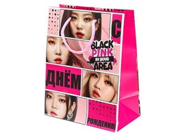 Пакет подар. мат. лам. Blackpink 22х31 см. PML-112890-BP