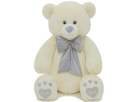 Медведь Пьер с бантом 130 см латте доставка оптом в Донецк