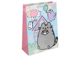 Пакет подар. глянц. лам. Серый котик 34*45 см. PXL-130570-PUSH