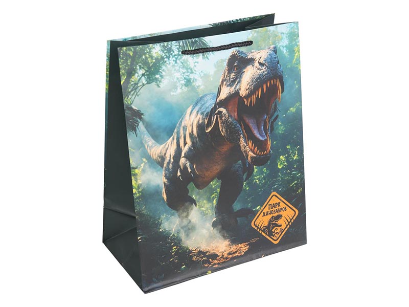 Пакет подар. мат. лам. Парк динозавров 26*32 см. PL-130541-JP