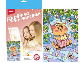 Картина на картоне с красками 20*28,5 см по номерам. ВЕСЕННИЕ МЕЧТЫ доставка оптом в Донецк