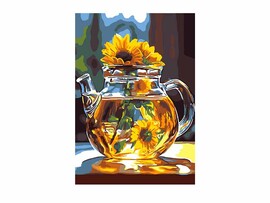 Картина на картоне с красками 20х28,5 см по номерам. В ЛУЧАХ СОЛНЦА доставка оптом в Донецк