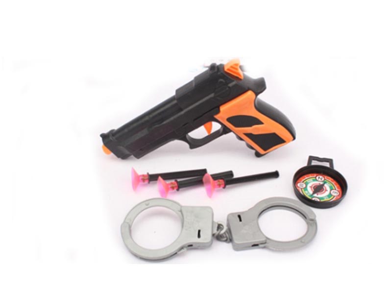 Набор "Полиция": пистолет, пули-присоски, наручники, в пак. B2027285