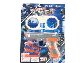 Набор "Полиция": пистолет, пули-присоски, 21*29 см на блист. B2310060