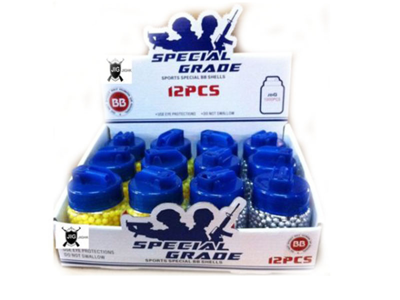 Пульки в банке 6 мм, 1000 шт., цв. микс. 1B00330