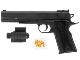 Пистолет с пульками 20 см, лазер. прицел, в пак. 1B01374