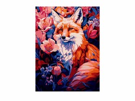 Картина на картоне с красками 28,5х38 см по номерам. В цветах доставка оптом в Донецк