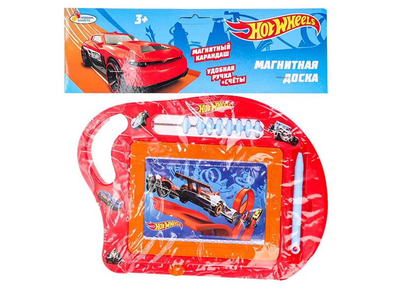Доска магнитная "Хот Вилс" 23х17 см, счеты, в пак. B1638242-HWS