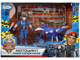 Набор солдатиков "Полиция" с мотоциклом, в кор. 1904Y009-R