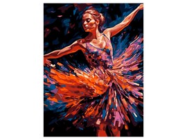 Холст с красками 30х40 см по номерам. Балерина доставка оптом в Донецк