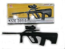 Автомат "301А" 63 см, оптич. прицел, стр. пульками, в кор. 1B01224