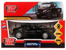 4680107934574 Машина металл ГАЗ ВЕПРЬ 12,5 см, двери, инерц, черн, кор. Технопарк в кор.2*60шт VEPRNEXT-12-BK доставка оптом в Донецк