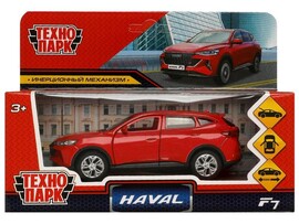 4660254408074 Машина металл HAVAL "haval f7", длина 12 см, дв, багаж, инер, красн, в кор. Технопарк в кор.2*36шт F7-12-RD доставка оптом в Донецк