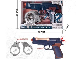 Набор "Полицейский": пистолет, наручники, 25*17 см в кор. Y11813316