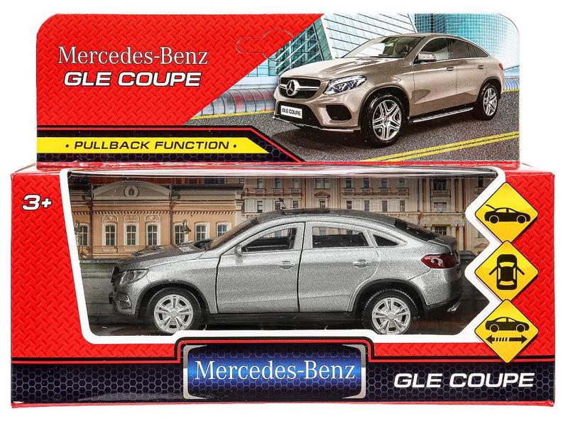 Донецк игрушка оптом 4690590159231 Машина металл MERCEDES-BENZ GLE COUPE длин 12 см, двери, багажн, серый, кор. Технопарк в кор.2*36шт GLE-COUPE-GY (72)